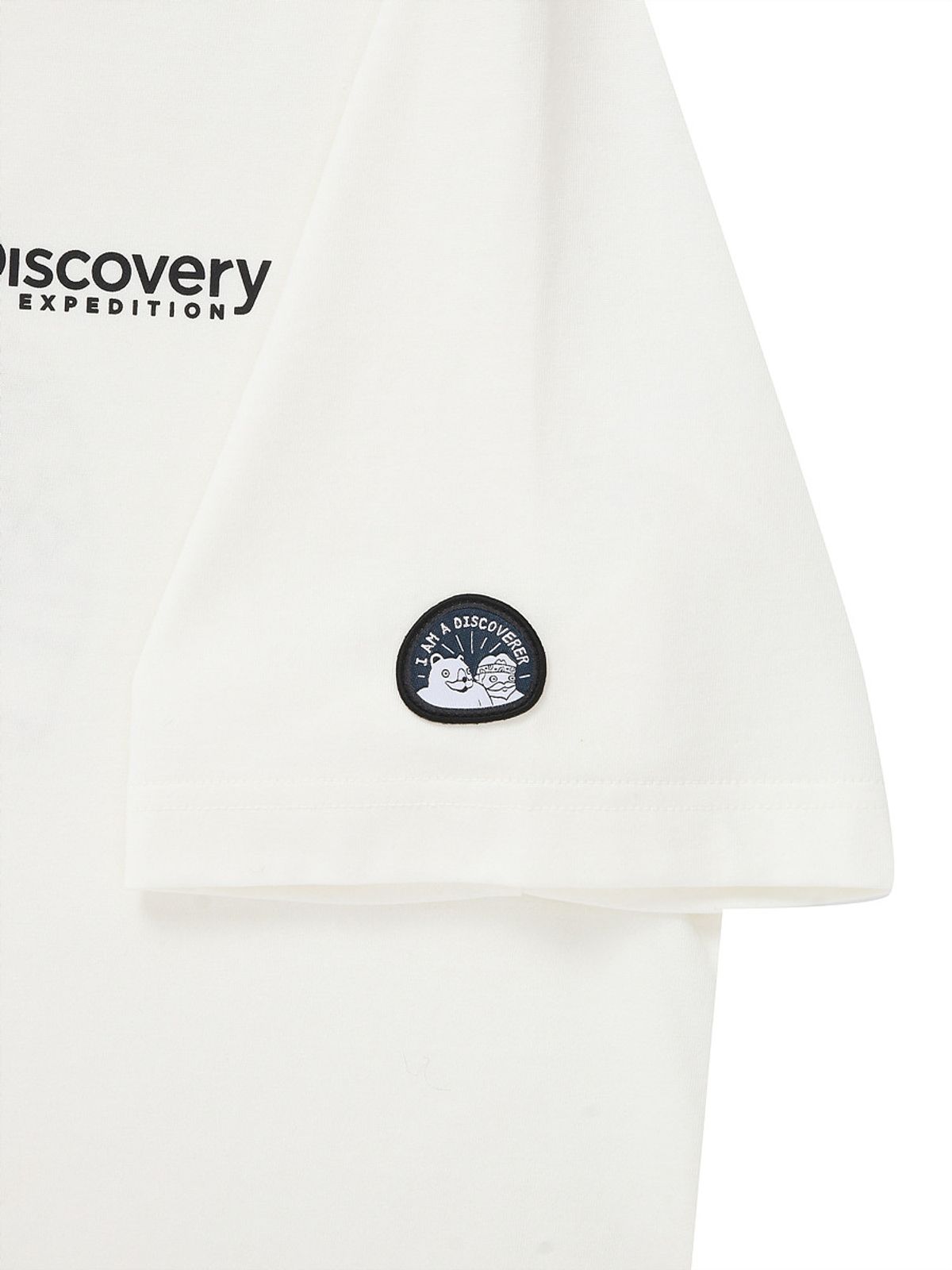 디스커버리 익스페디션(DISCOVERY EXPEDITION) 메인크루 아웃도어 비치 그래픽 티셔츠 (CREAM)
