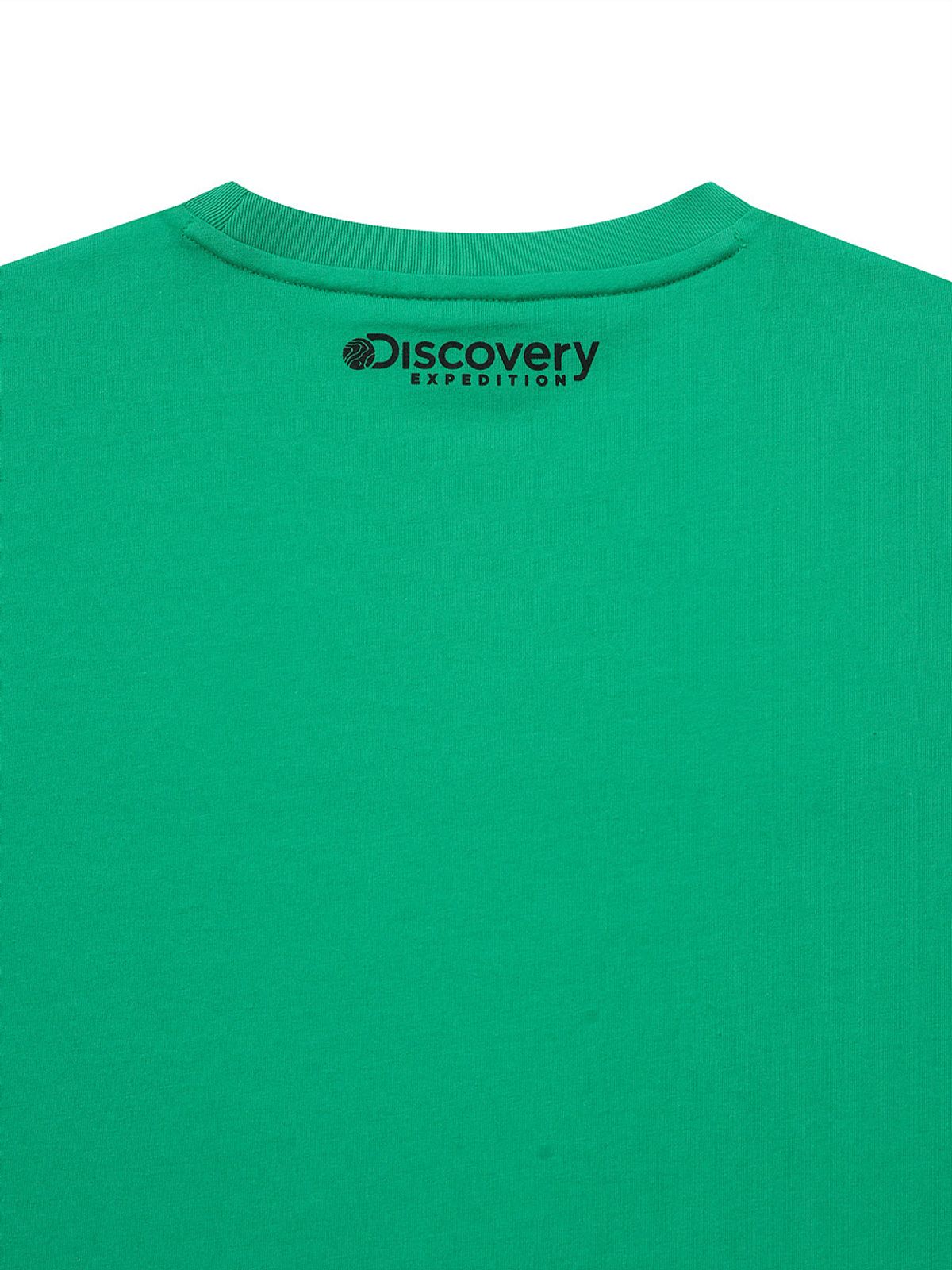 디스커버리 익스페디션(DISCOVERY EXPEDITION) 메인크루 아웃도어 타이포그래픽 티셔츠