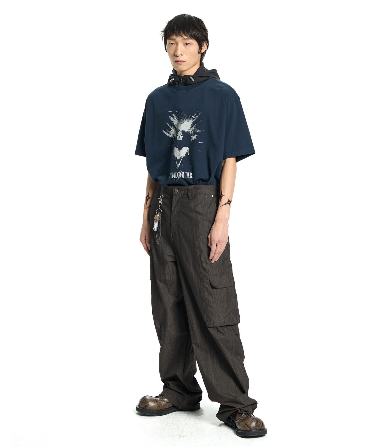 본바트(VONVAT) Front Graphic Washed Short Sleeve
