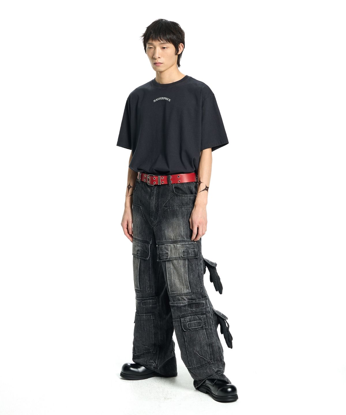 본바트(VONVAT) Back Graphic Washed Short Sleeve