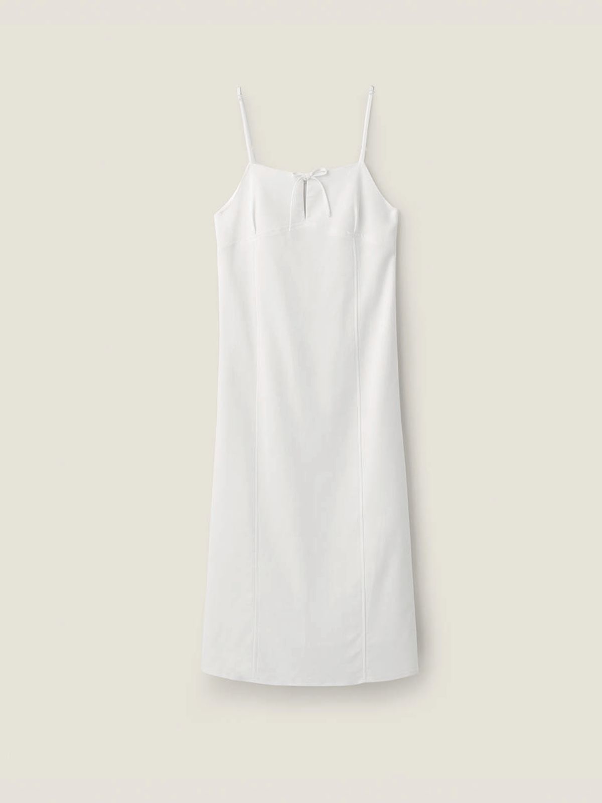비뮤즈맨션(BEMUSE MANSION) Ribbon layered dress - Off white