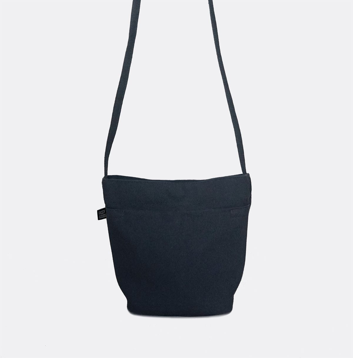 피기굿즈(FIGGY GOODS) 트윌 미니 버킷백 (navy)