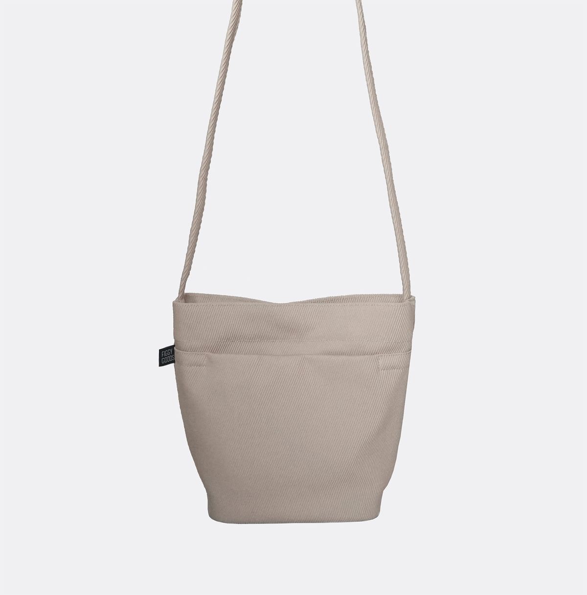 피기굿즈(FIGGY GOODS) 트윌 미니 버킷백 (beige)