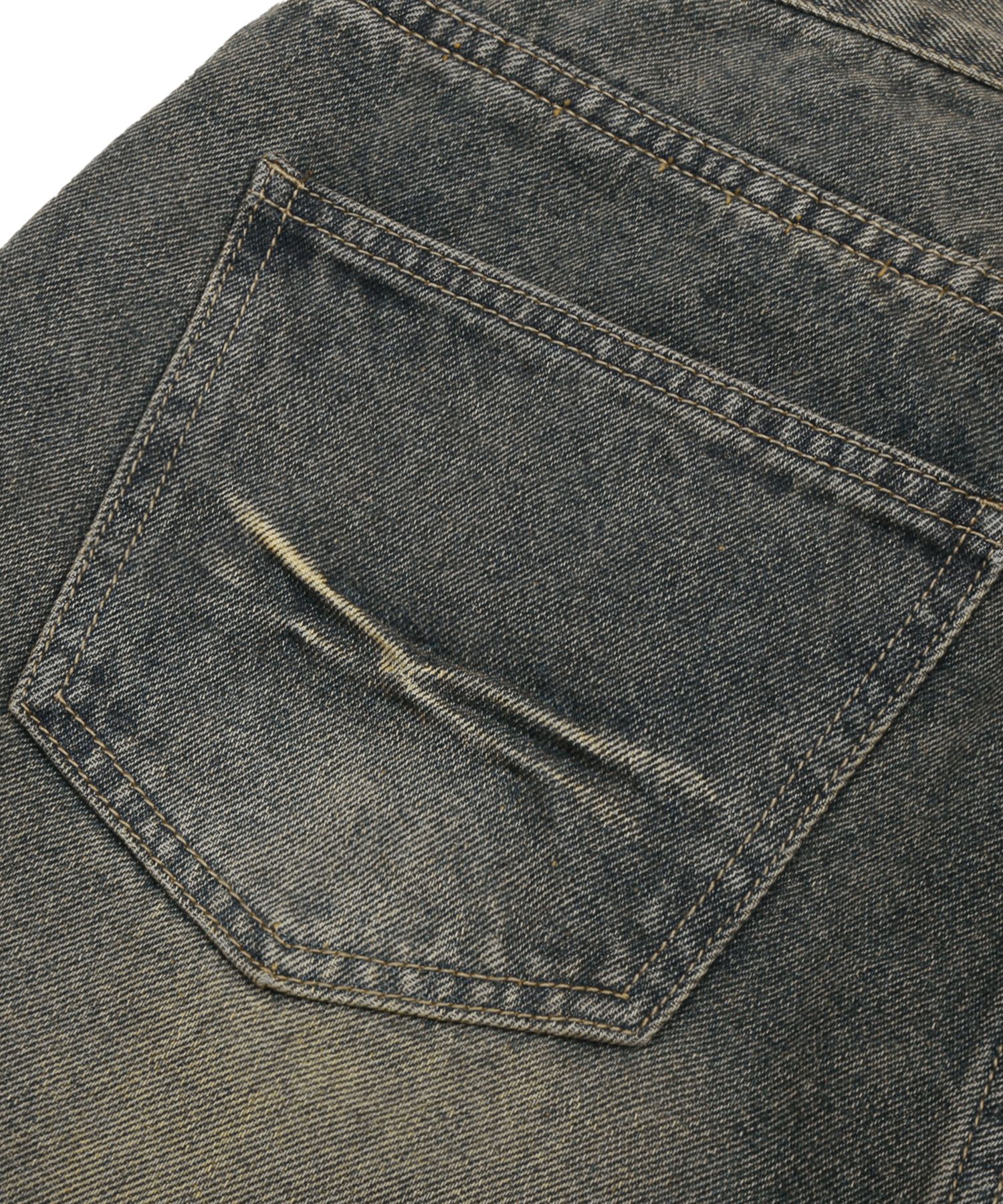 ★TRILLION★ Domingo pinch cut wide denim pants DEEP BLUE TR MUSINSA | TRILLION Domingo pinch cut wide denim pants