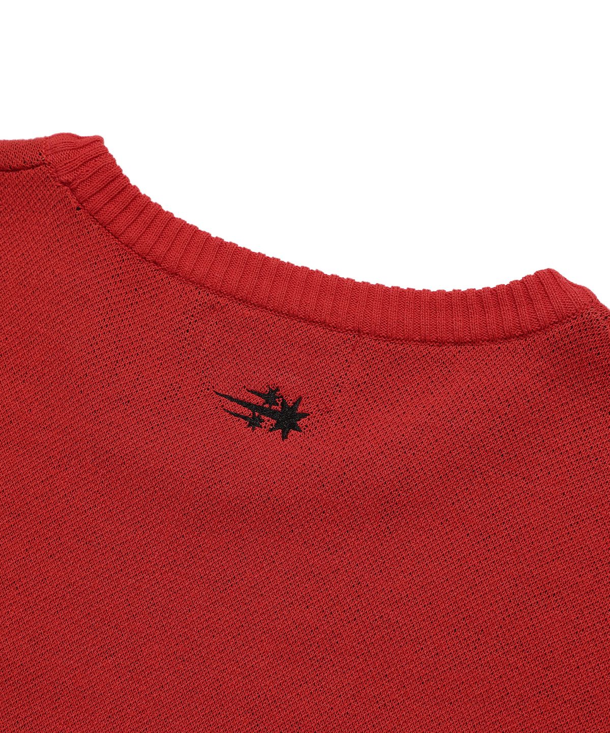 나이스고스트클럽(NICEGHOSTCLUB) GHOST EYES BIG BIG KNIT TEE_RED(NG2EMUK605A)