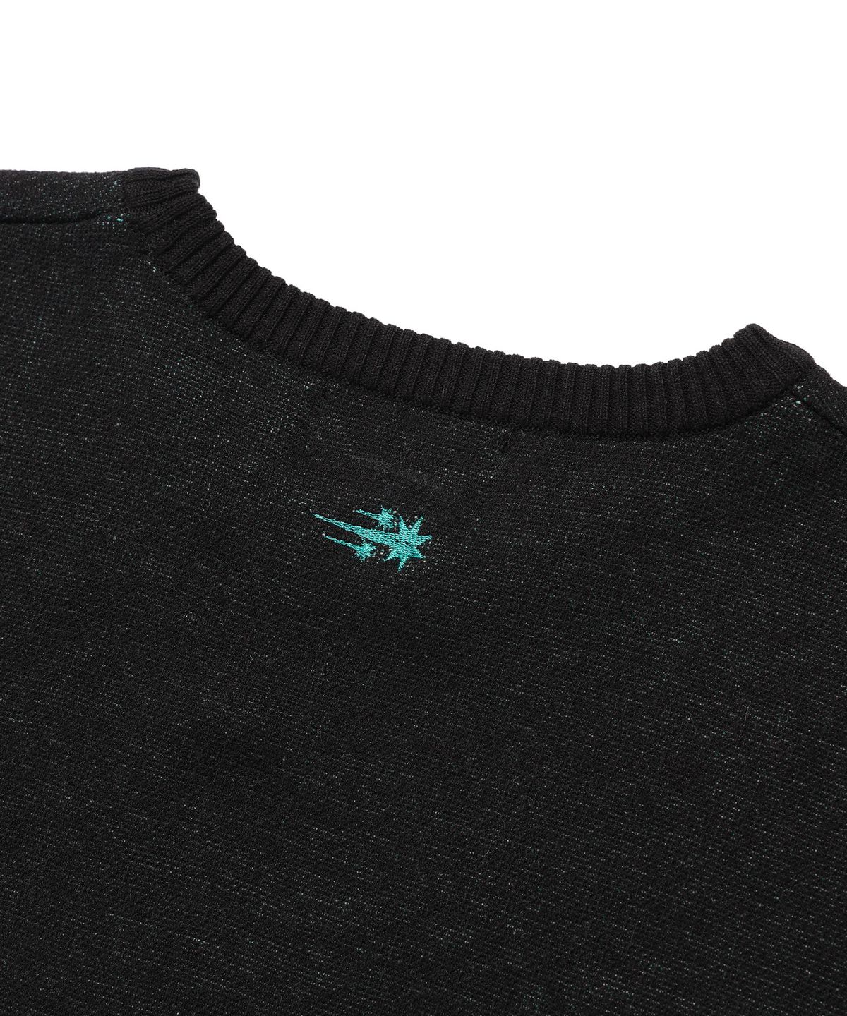 나이스고스트클럽(NICEGHOSTCLUB) GHOST EYES BIG BIG KNIT TEE_BLACK(NG2EMUK605A)