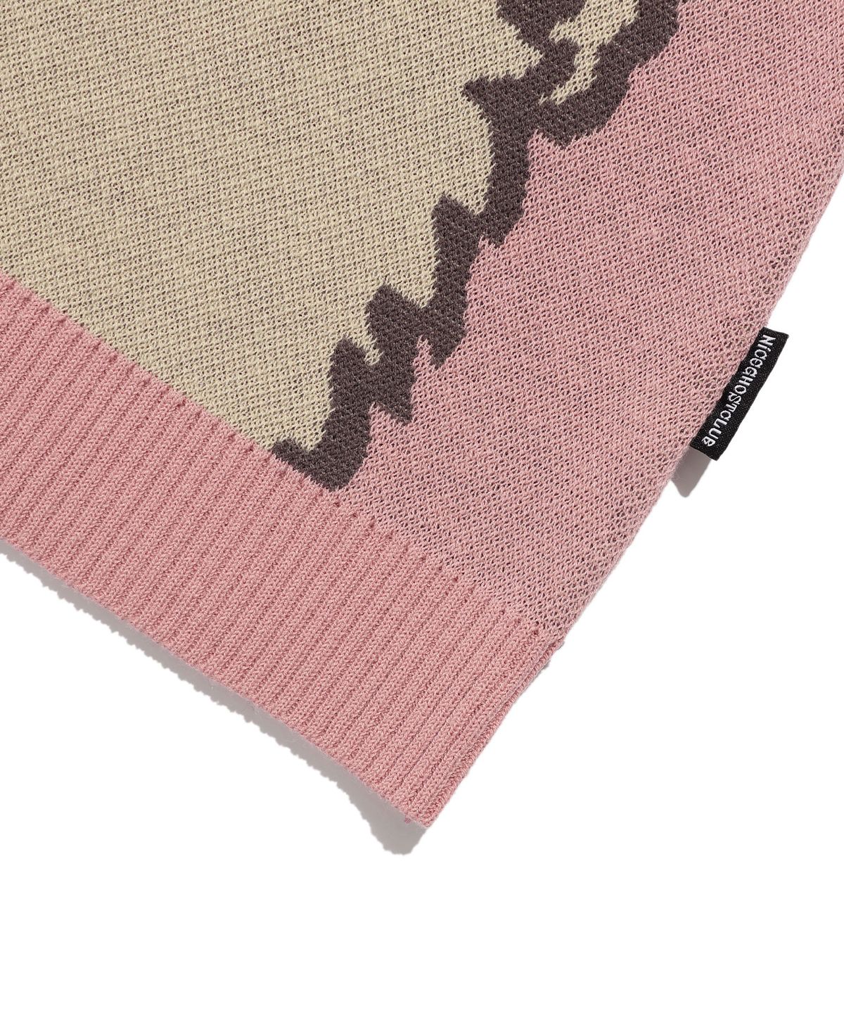 나이스고스트클럽(NICEGHOSTCLUB) KIDNAPPING BIG BIG KNIT TEE_DUST PINK(NG2EMUK604A)