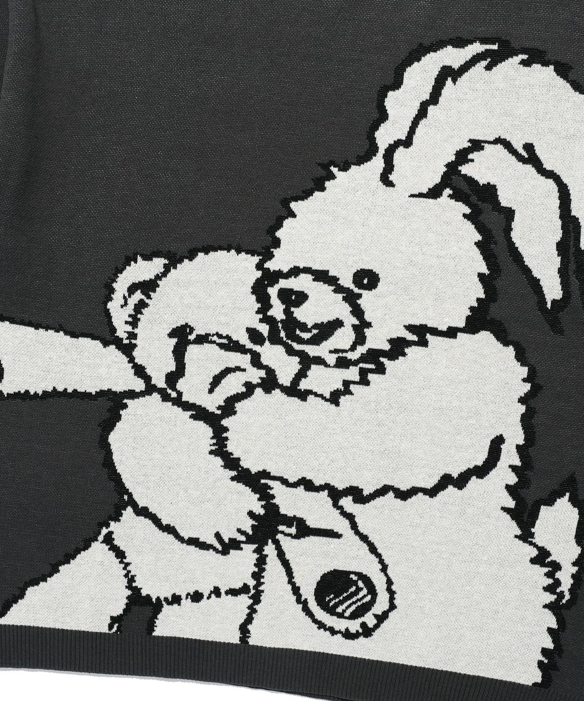 나이스고스트클럽(NICEGHOSTCLUB) KIDNAPPING BIG BIG KNIT TEE_CHARCOAL(NG2EMUK604A)
