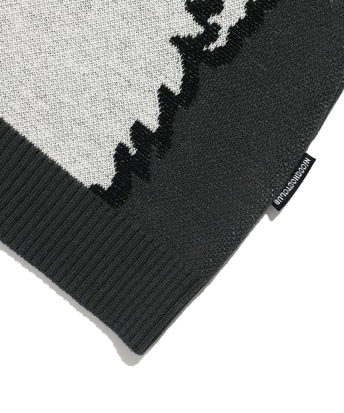 나이스고스트클럽(NICEGHOSTCLUB) KIDNAPPING BIG BIG KNIT TEE_CHARCOAL(NG2EMUK604A)