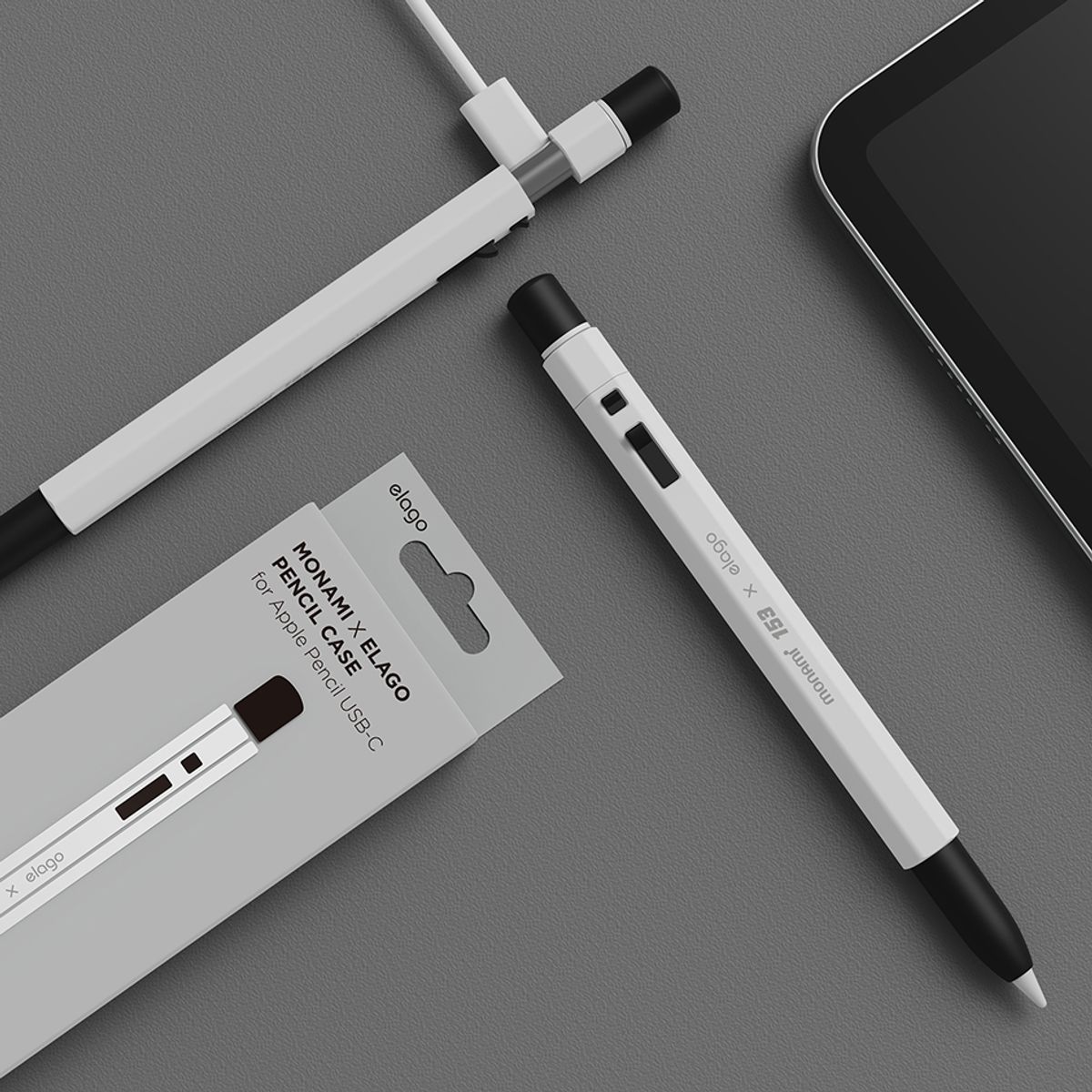 엘라고(ELAGO) 모나미 애플펜슬 USB-C 실리콘 케이스
