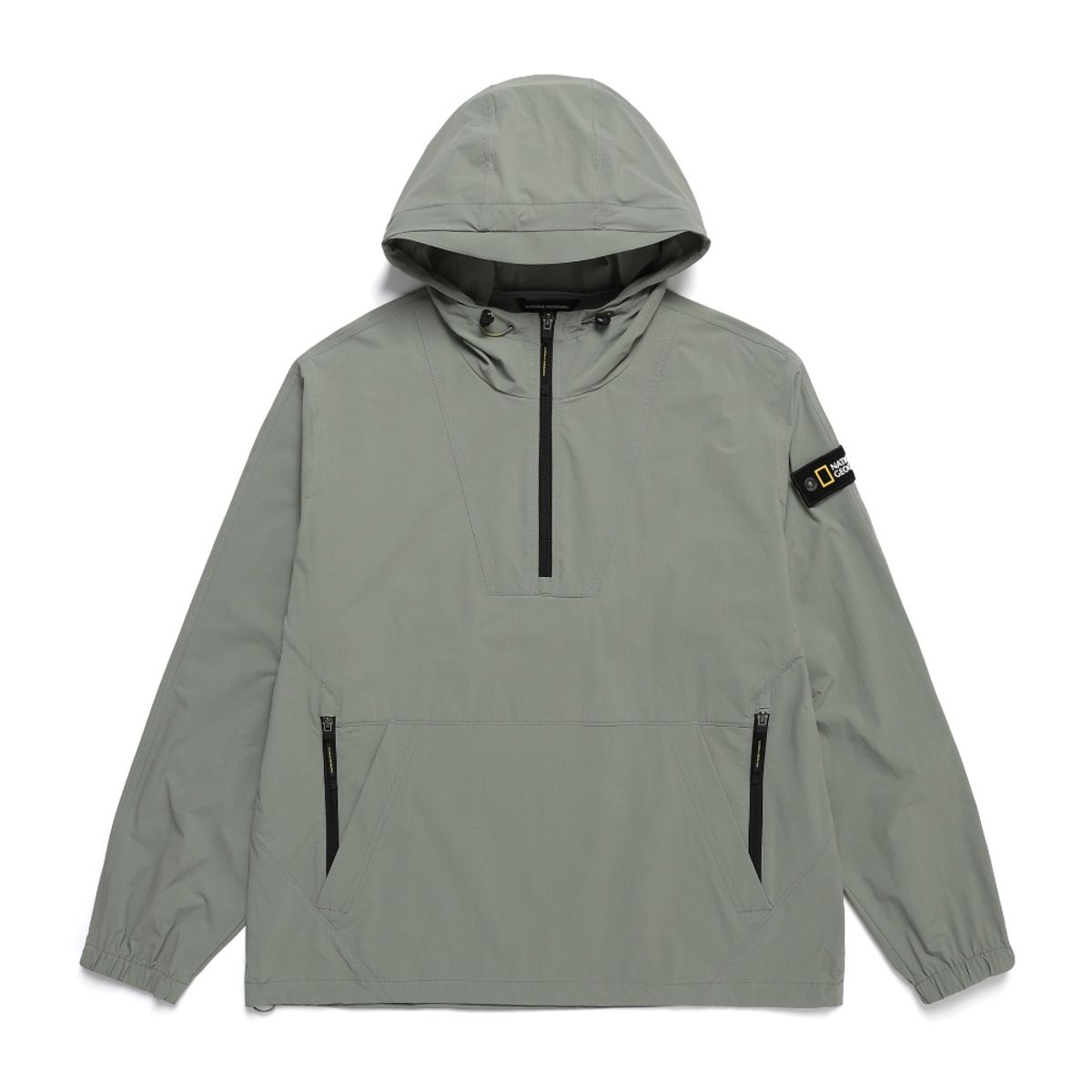 내셔널지오그래픽(NATIONALGEOGRAPHIC) N242UFT940 아델리 경량 우븐 스트레치 긴팔 아노락 LICHEN KHAKI