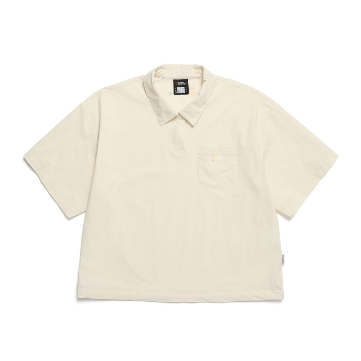 내셔널지오그래픽(NATIONALGEOGRAPHIC) N242WTS960 여성 아델리 경량 우븐 스트레치 카라티셔츠 CRYSTAL BEIGE