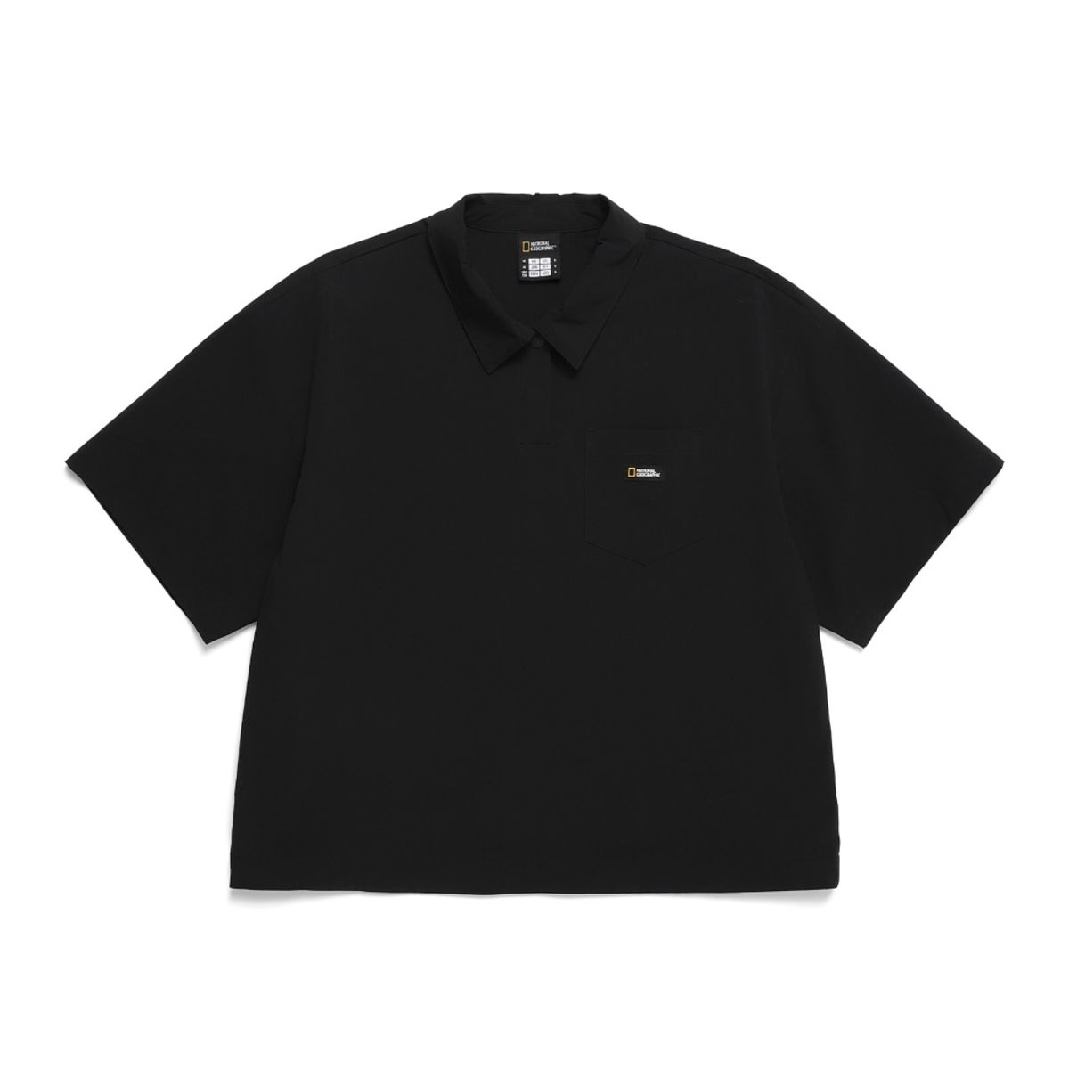내셔널지오그래픽(NATIONALGEOGRAPHIC) N242WTS960 여성 아델리 경량 우븐 스트레치 카라티셔츠 CARBON BLACK