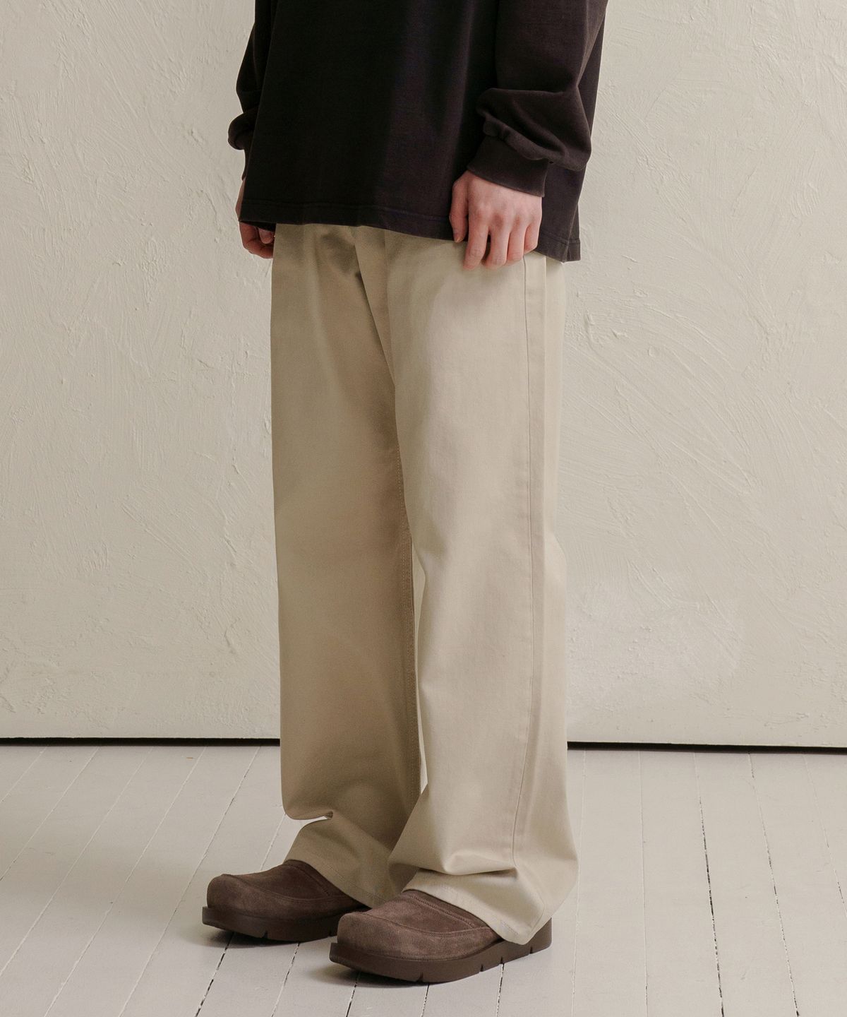 덴메이드(DENMADE) DEN0602 Extra Wide Cotton Pants (Light Beige)
