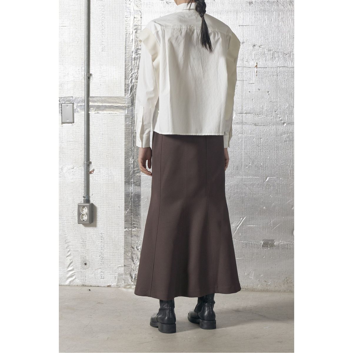 래코드(RECODE) Selvedge Patched Oversized shirts _RQSAS24500IVX