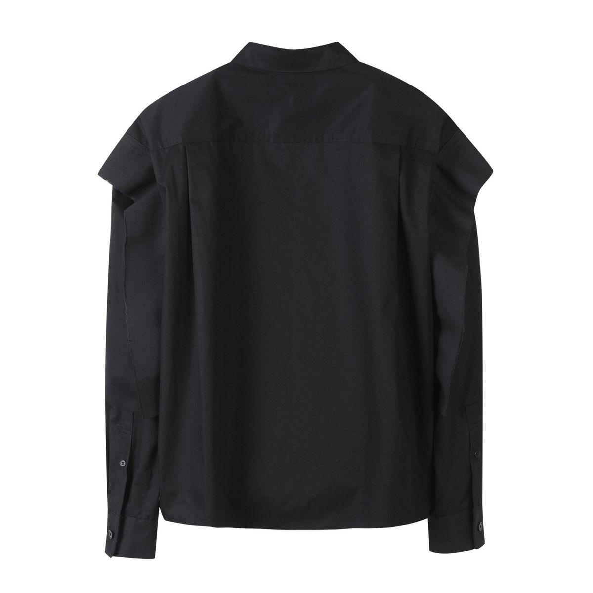 래코드(RECODE) Selvedge Patched Oversized shirts _RQSAS24500BKX