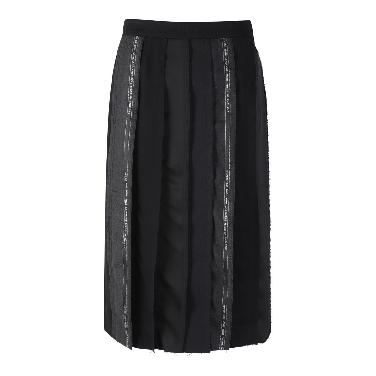 래코드(RECODE) Selvedge Patch Work H-line skirt_RQKAS24533BKX