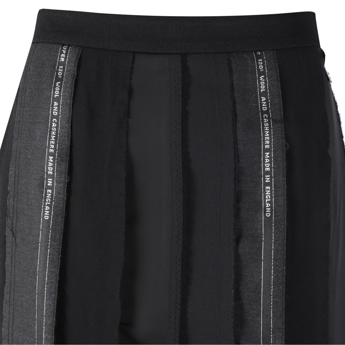 래코드(RECODE) Selvedge Patch Work H-line skirt_RQKAS24533BKX