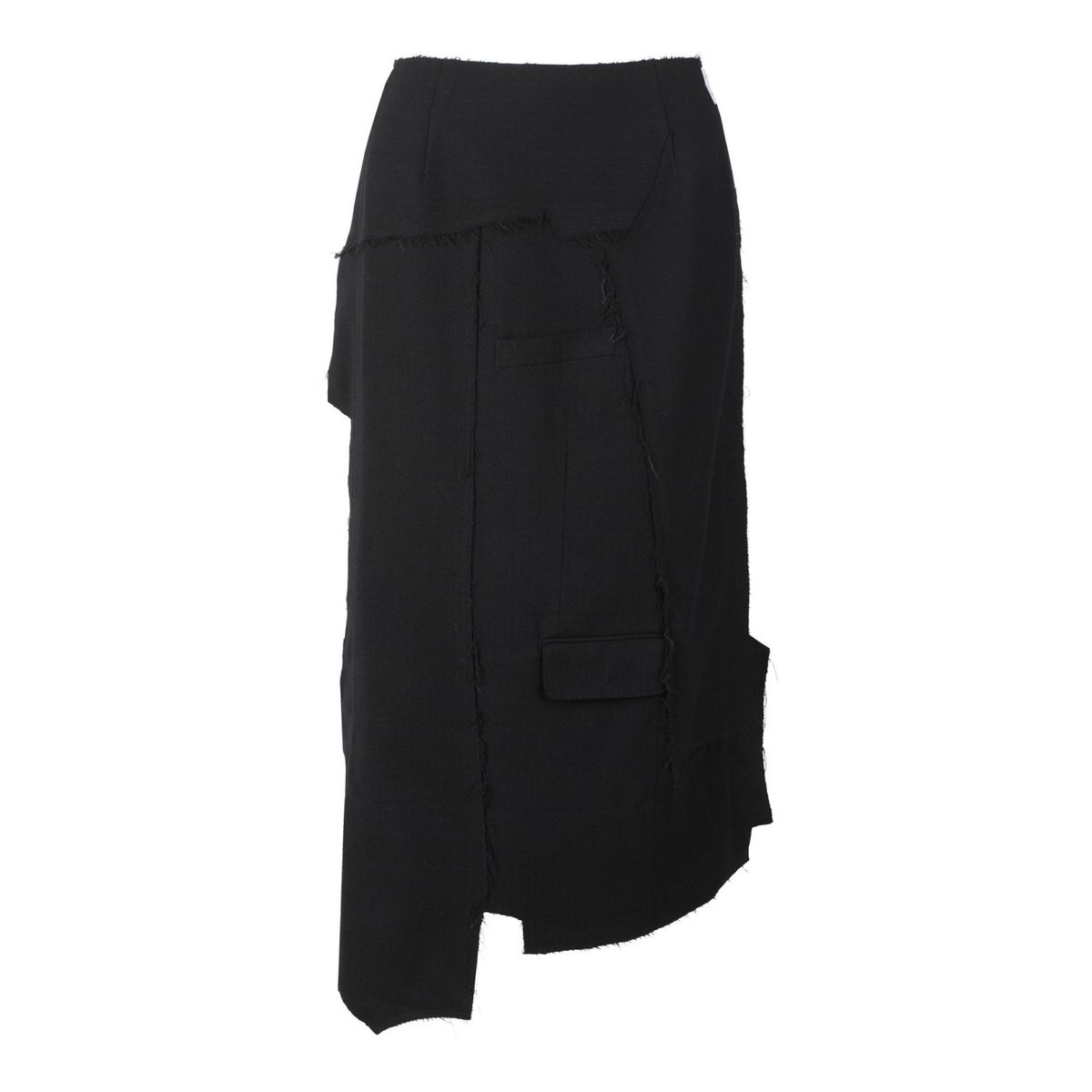 래코드(RECODE) Puzzle Midi Skirt_RQKAM24526BKX