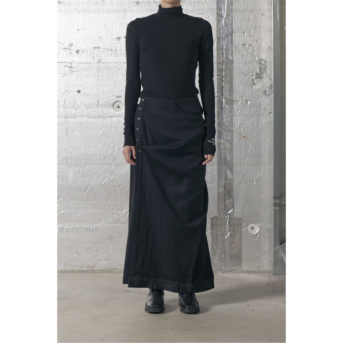래코드(RECODE) Angel Wool Jersey Top_RQTAX24522BKX