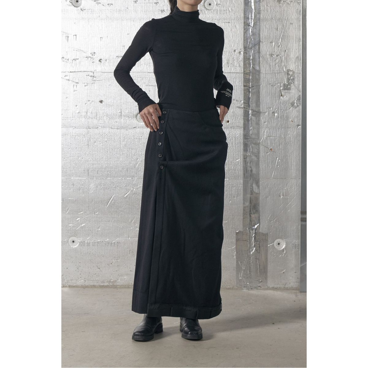 래코드(RECODE) Angel Wool Jersey Top_RQTAX24522BKX