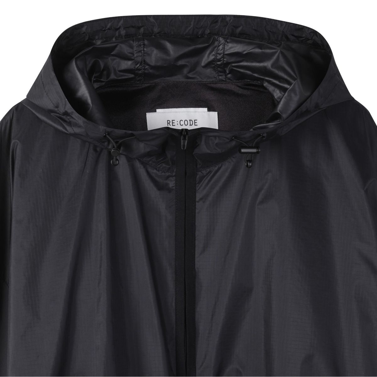 래코드(RECODE) Crop Anorak Mesh Jumper_RQUAS24504BKX