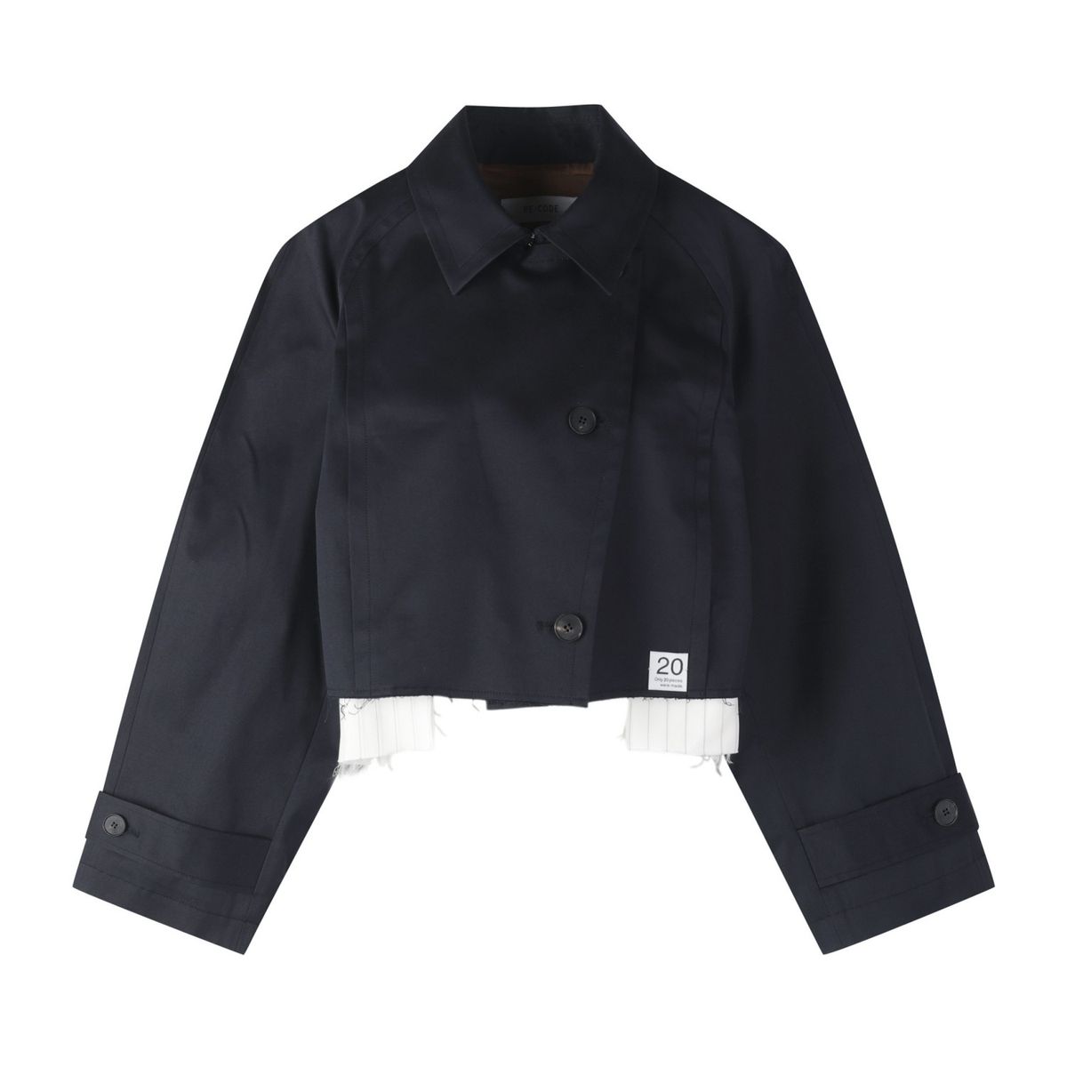 래코드(RECODE) Trench Coat Cropped Jacket_RQJAS24501NYX