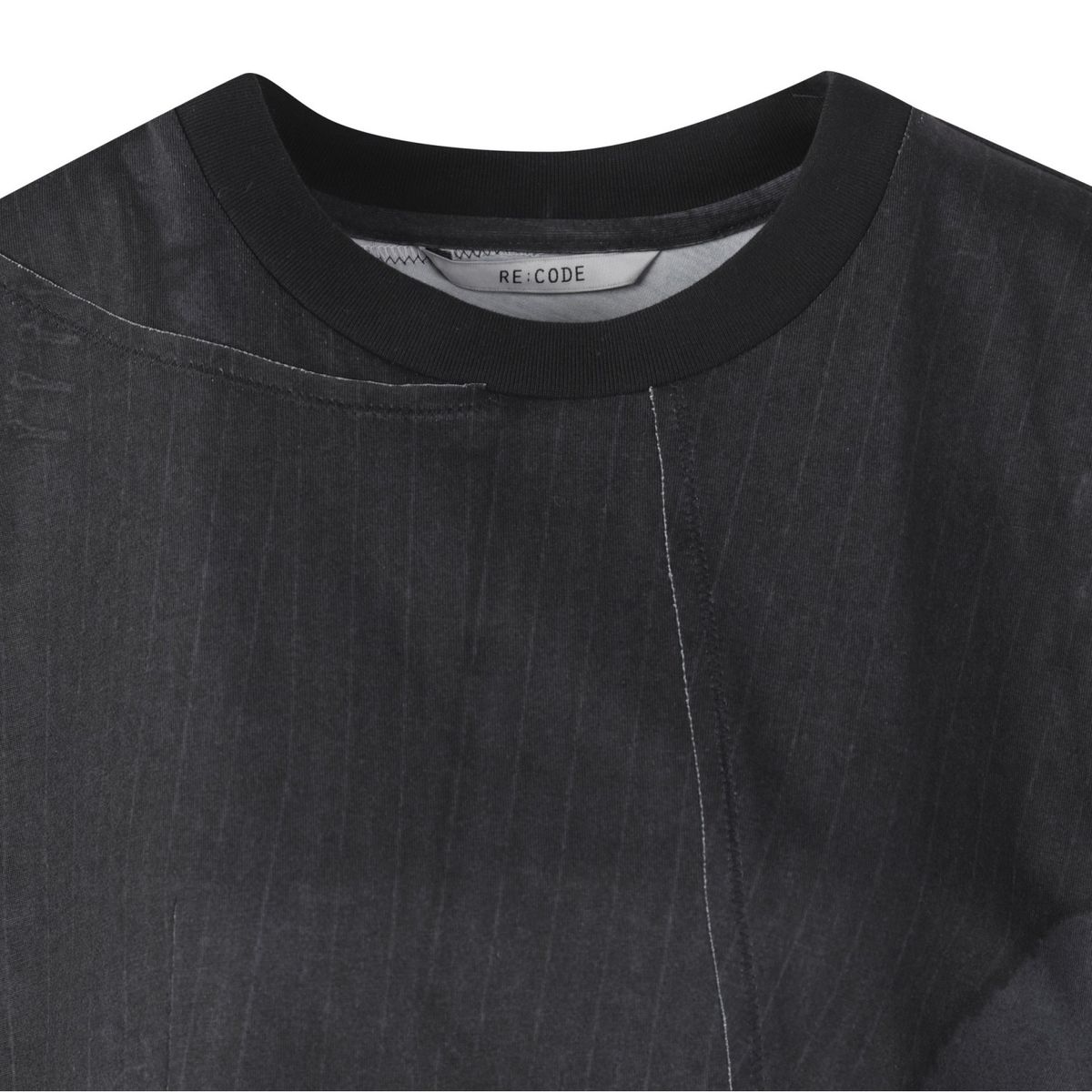 래코드(RECODE) Puzzle Jersey Top_RJTAM24524BKX