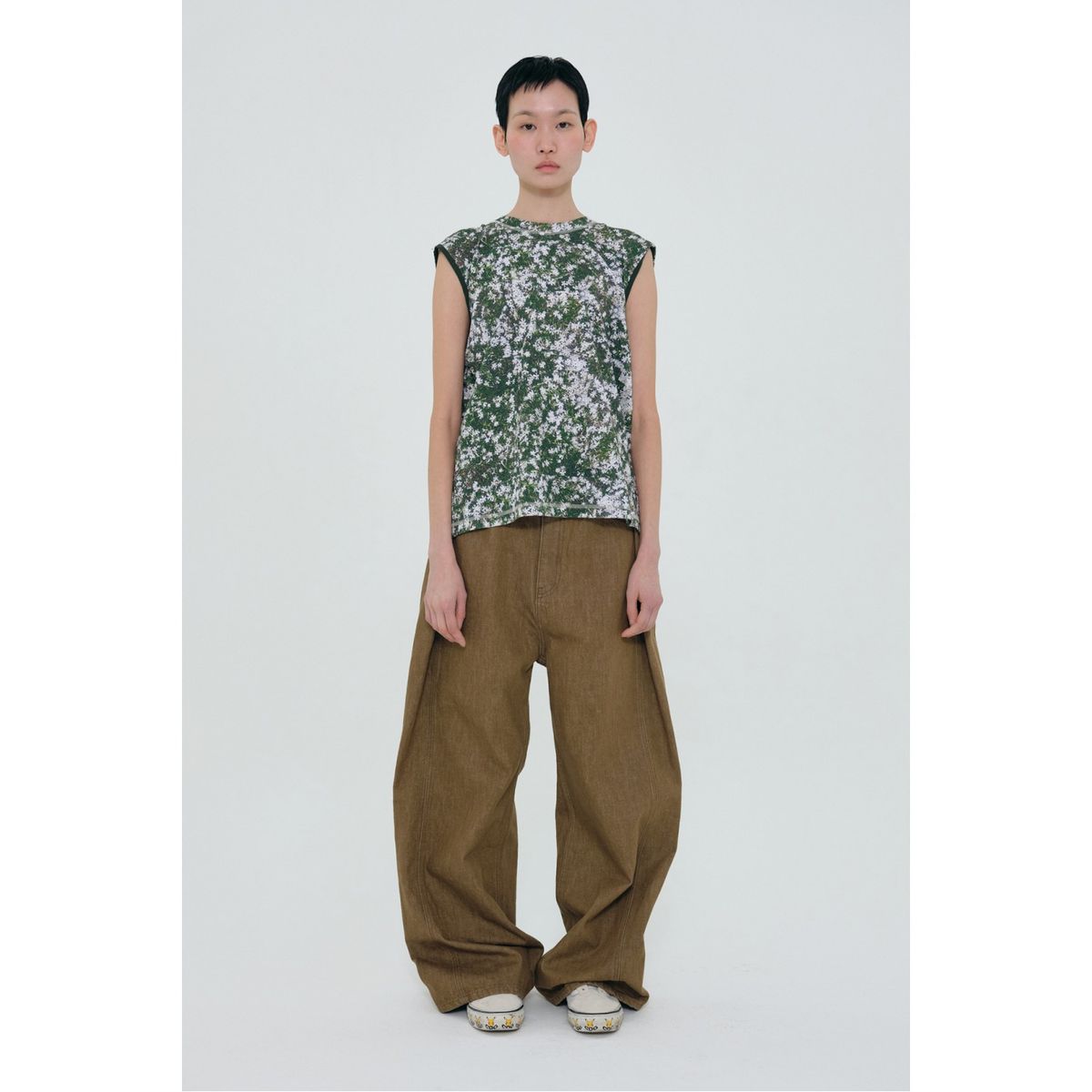 래코드(RECODE) Turn Around T-Shirts_R0TAS24205BKX