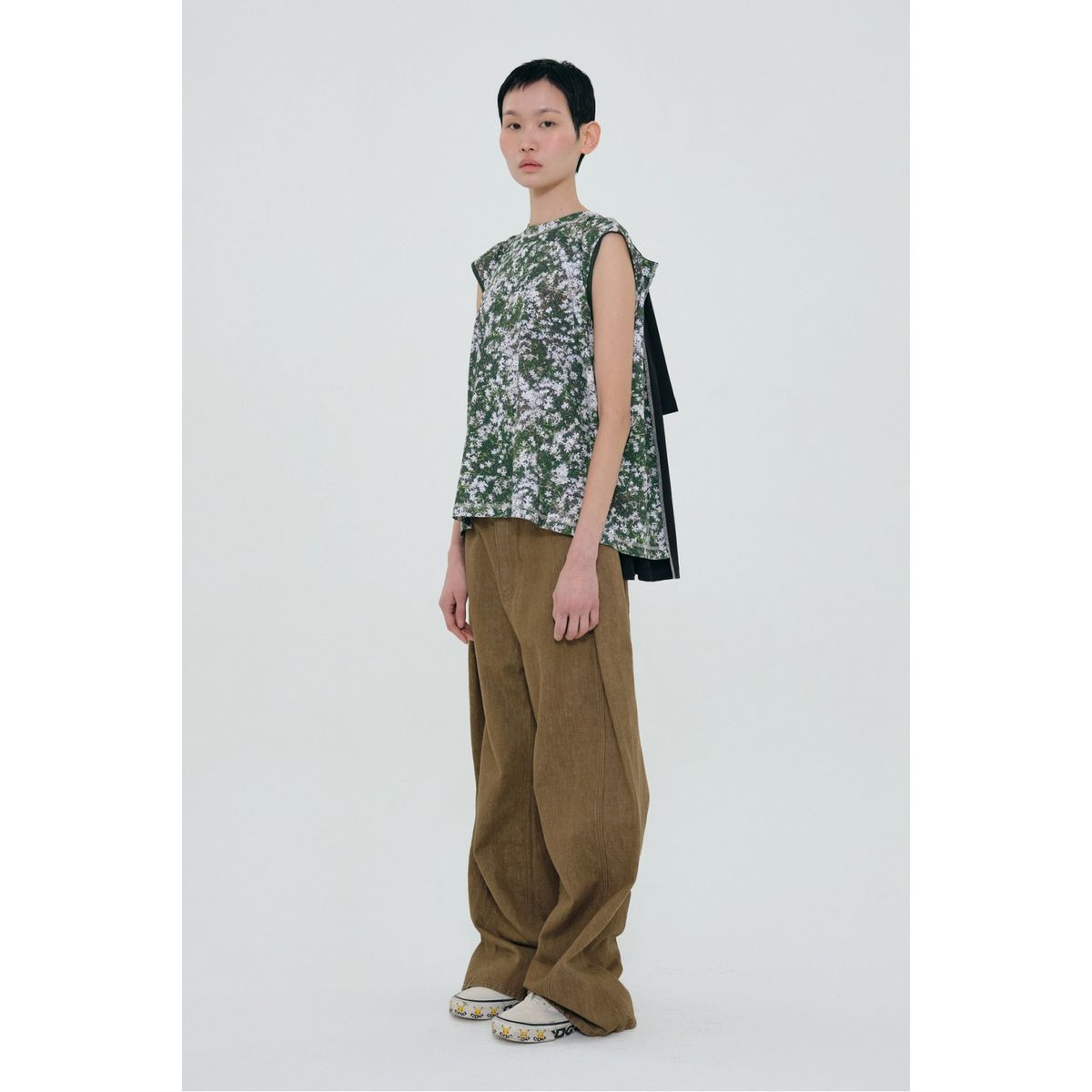 래코드(RECODE) Turn Around T-Shirts_R0TAS24205BKX