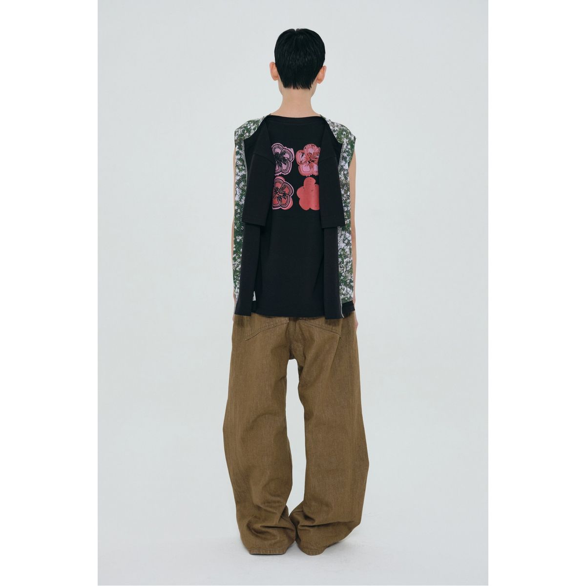 래코드(RECODE) Turn Around T-Shirts_R0TAS24205BKX