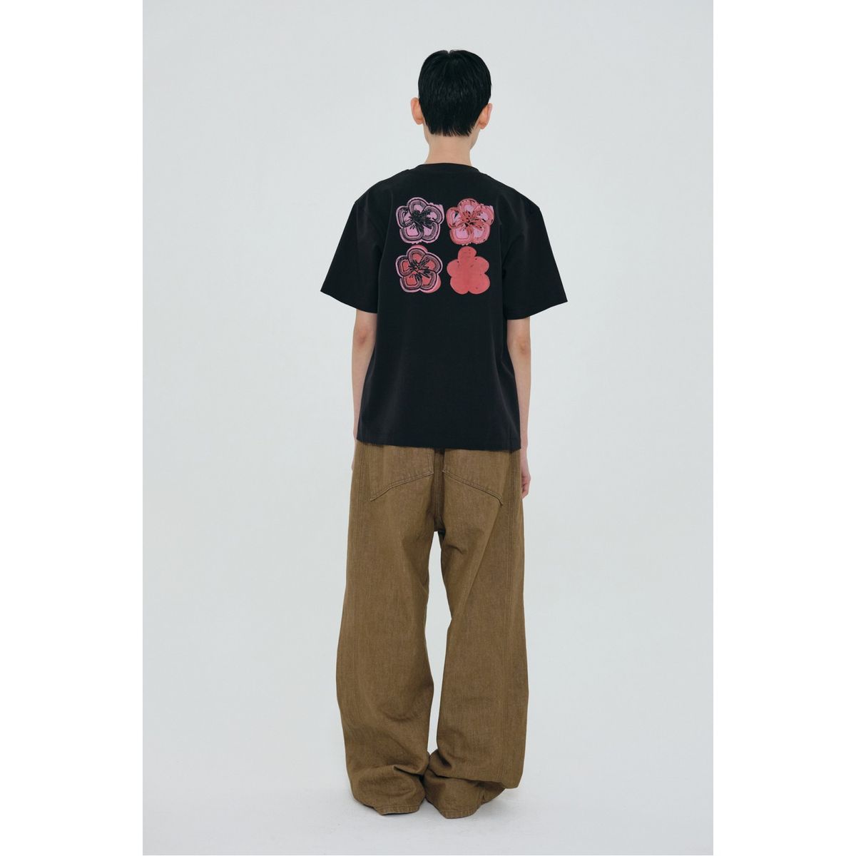 래코드(RECODE) Turn Around T-Shirts_R0TAS24205BKX