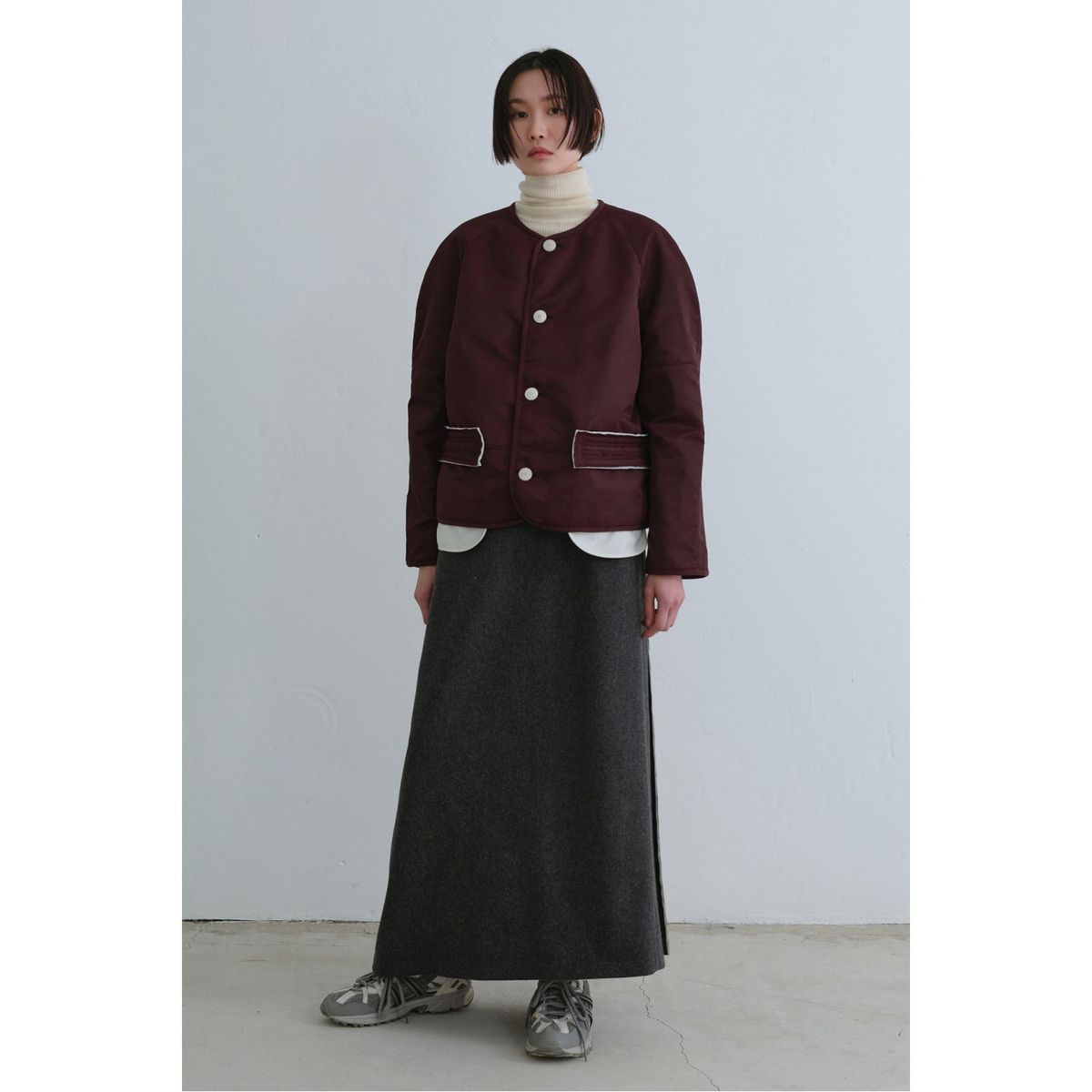 래코드(RECODE) Raw Edge Pocket Detail Jumper_RQUAS24501WIX