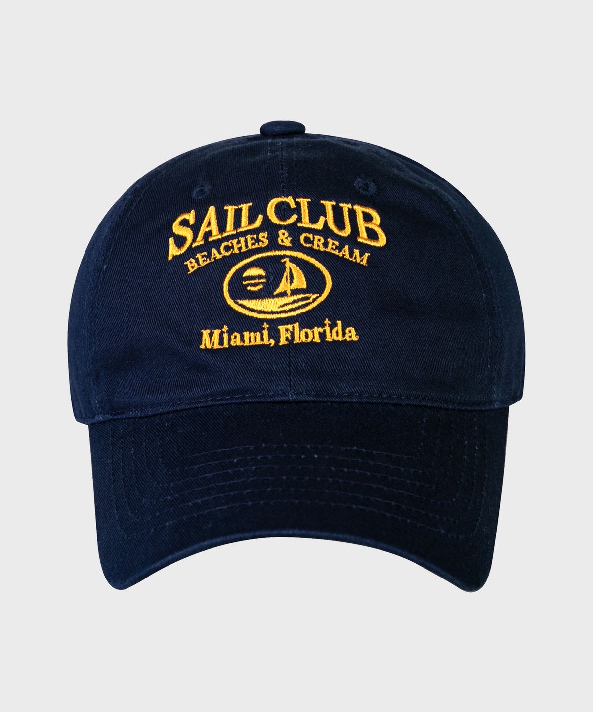 비치스앤크림(BEACHESANDCREAM) SAIL CLUB BALL CAP-NAVY