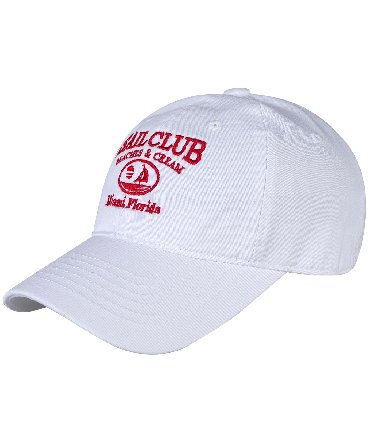 비치스앤크림(BEACHESANDCREAM) SAIL CLUB BALL CAP-WHITE