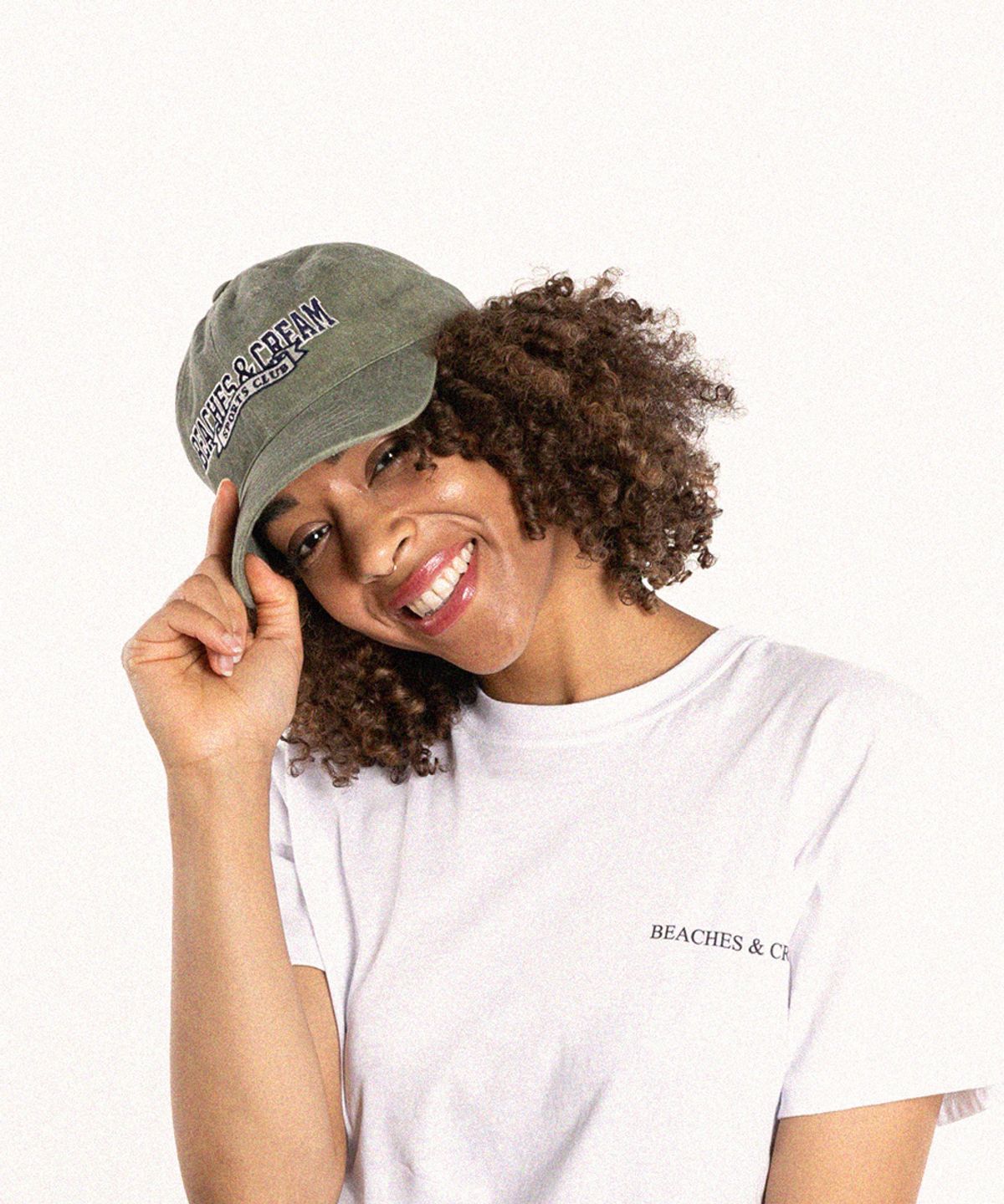 비치스앤크림(BEACHESANDCREAM) SPORTS CLUB PIGMENT BALL CAP-KHAKI