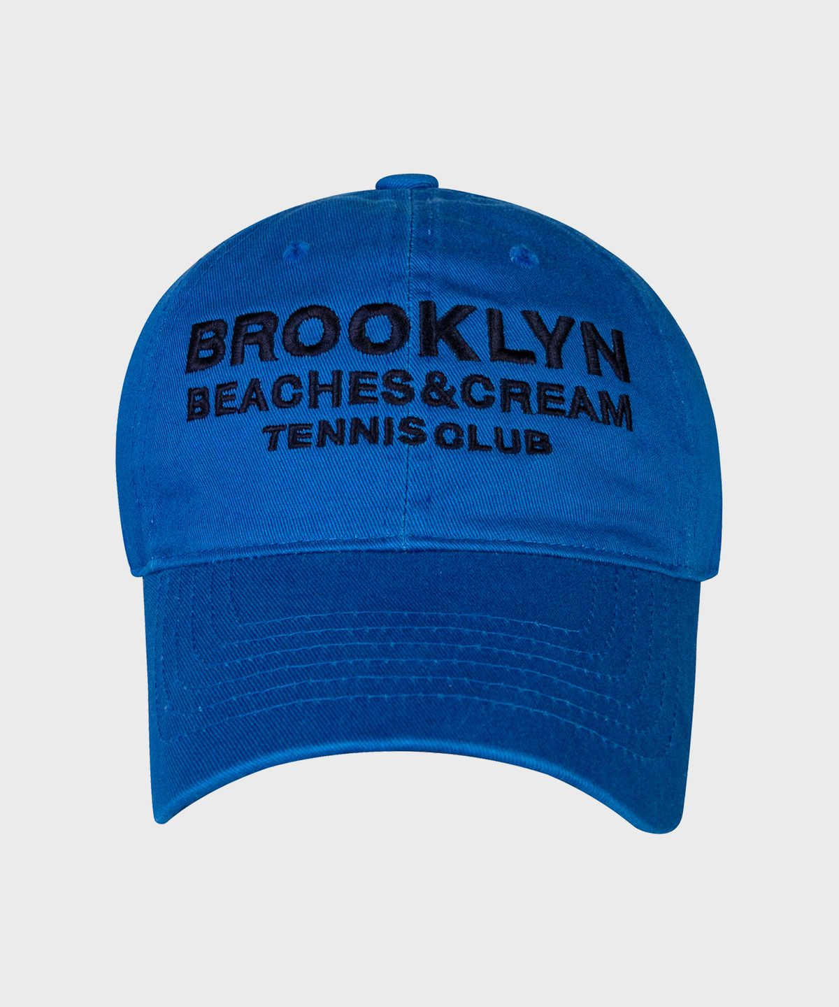 비치스앤크림(BEACHESANDCREAM) BROOKLYN TENNIS CLUB BALL CAP-BLUE
