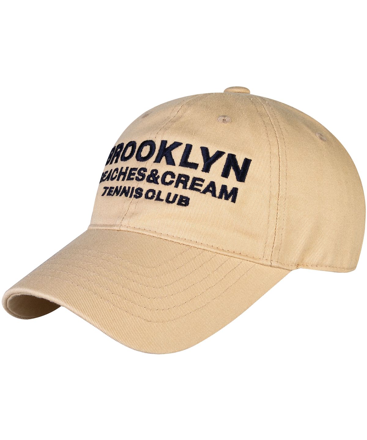 비치스앤크림(BEACHESANDCREAM) BROOKLYN TENNIS CLUB BALL CAP-BEIGE