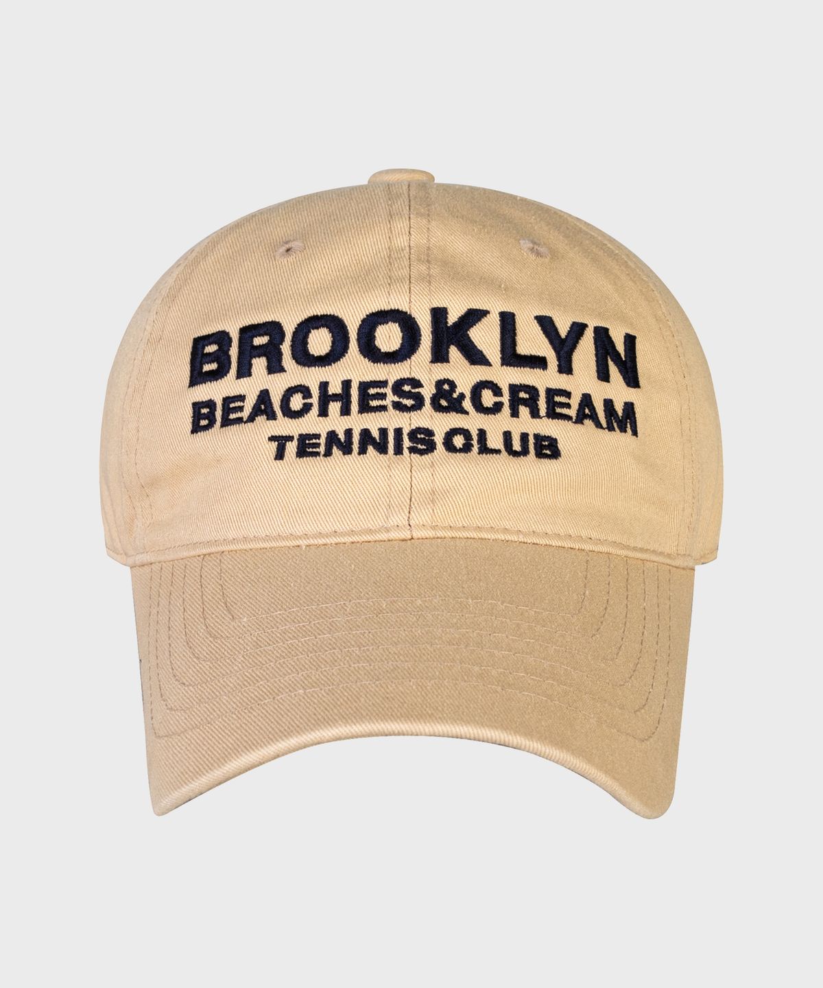 비치스앤크림(BEACHESANDCREAM) BROOKLYN TENNIS CLUB BALL CAP-BEIGE