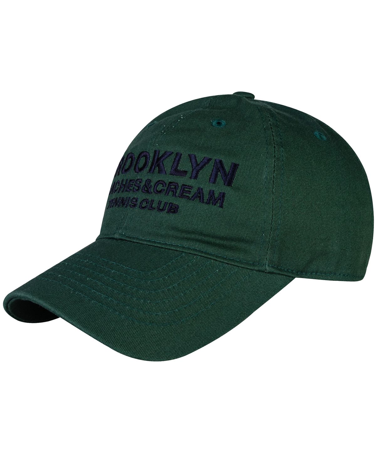 비치스앤크림(BEACHESANDCREAM) BROOKLYN TENNIS CLUB BALL CAP-DARK GREEN