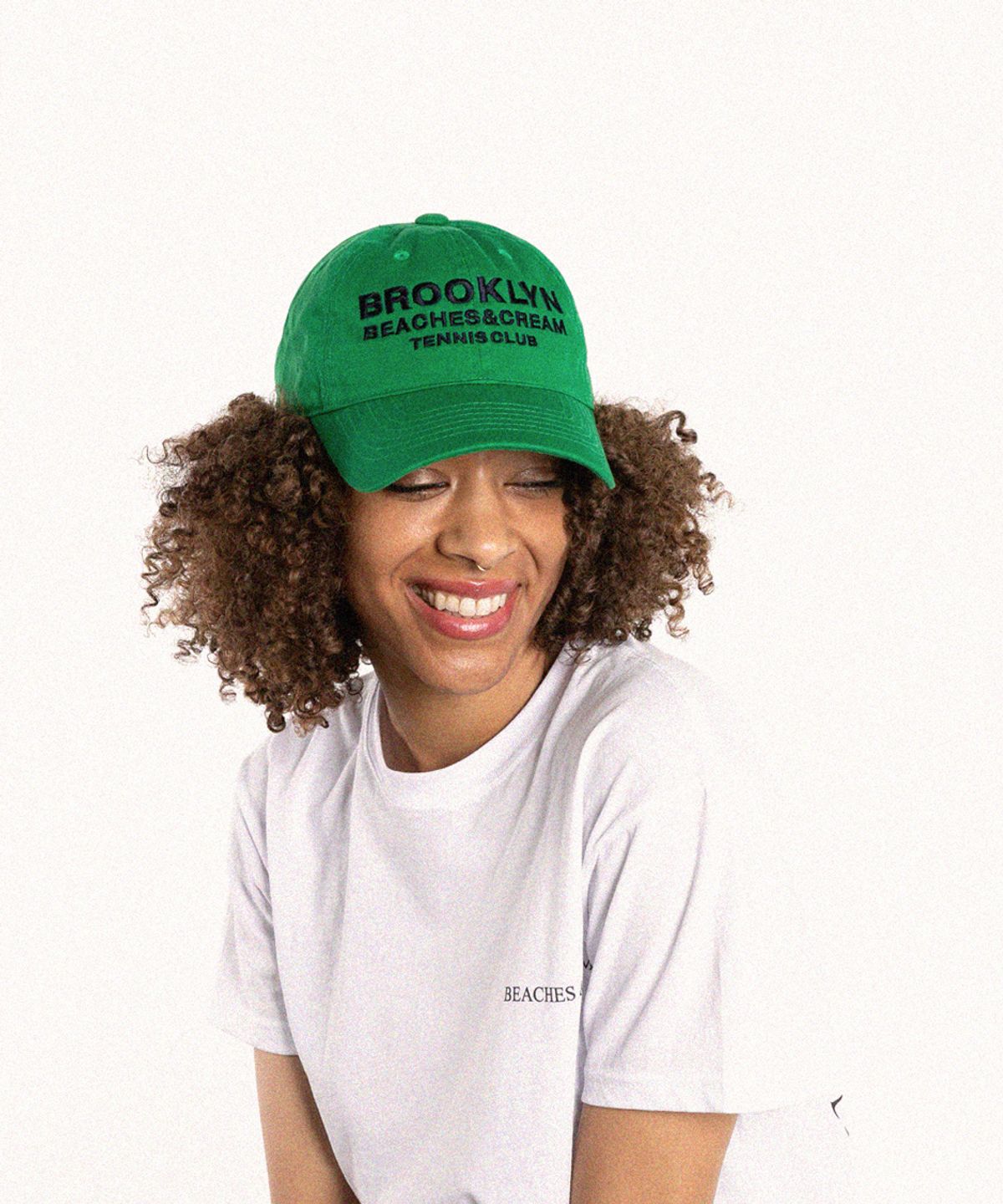 비치스앤크림(BEACHESANDCREAM) BROOKLYN TENNIS CLUB BALL CAP-GREEN