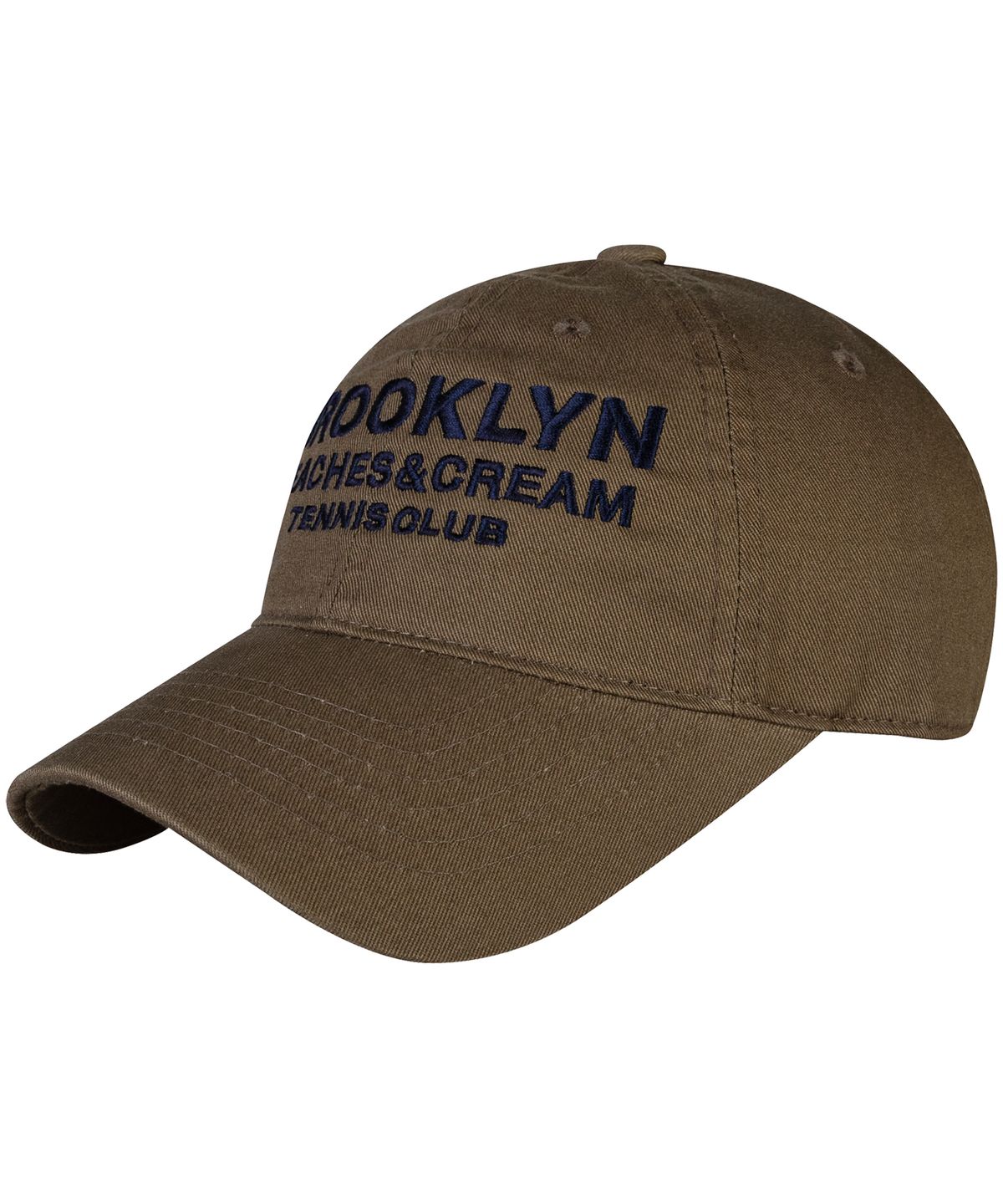 비치스앤크림(BEACHESANDCREAM) BROOKLYN TENNIS CLUB BALL CAP-KHAKI