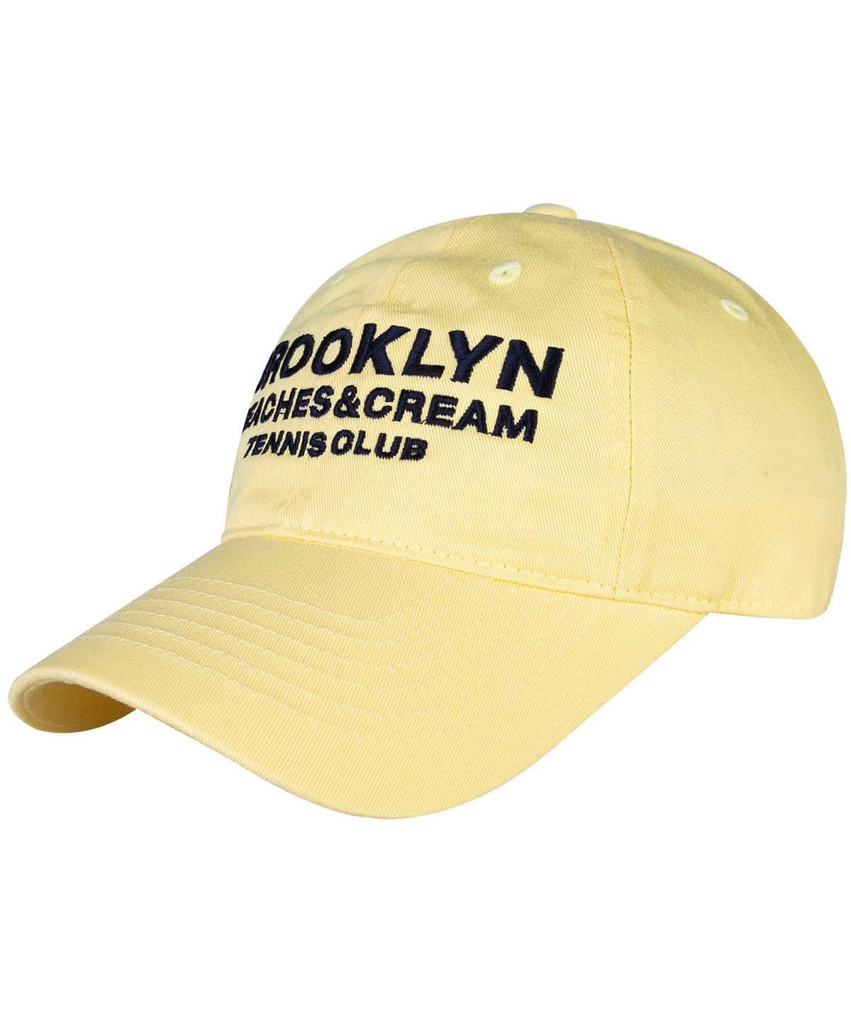 비치스앤크림(BEACHESANDCREAM) BROOKLYN TENNIS CLUB BALL CAP-YELLOW