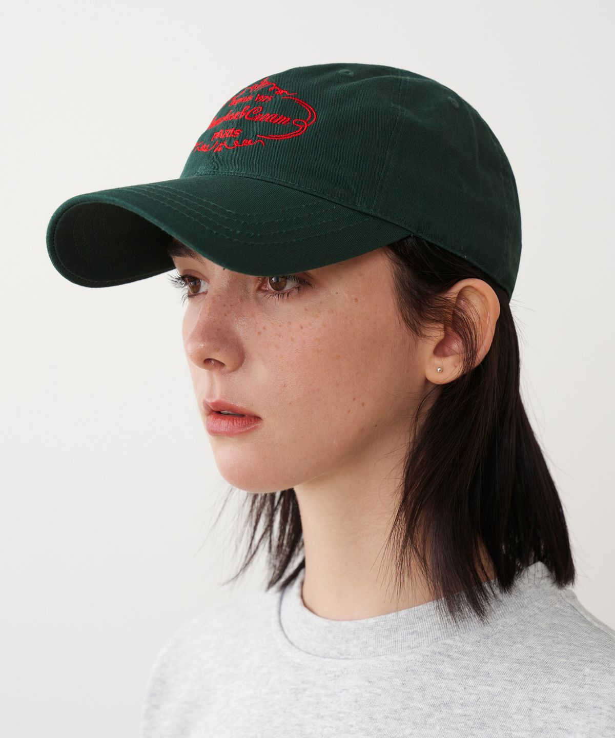 비치스앤크림(BEACHESANDCREAM) Depuis 1975 BALL CAP-DARK GREEN