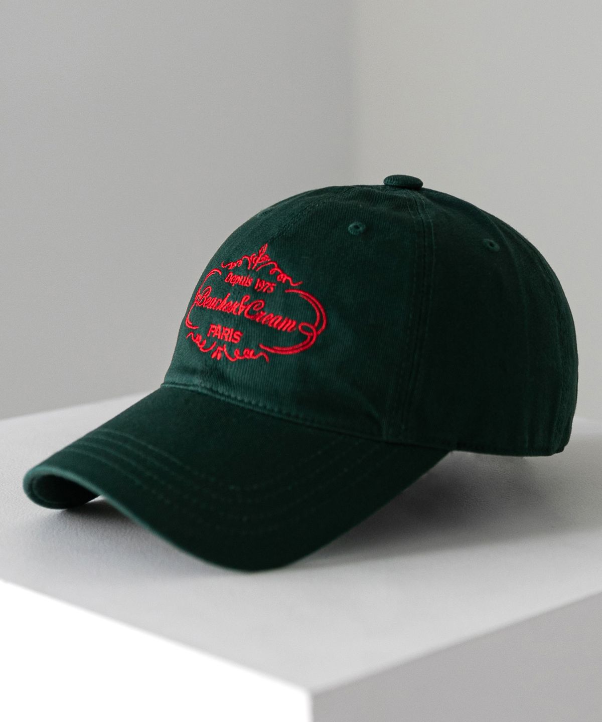 비치스앤크림(BEACHESANDCREAM) Depuis 1975 BALL CAP-DARK GREEN