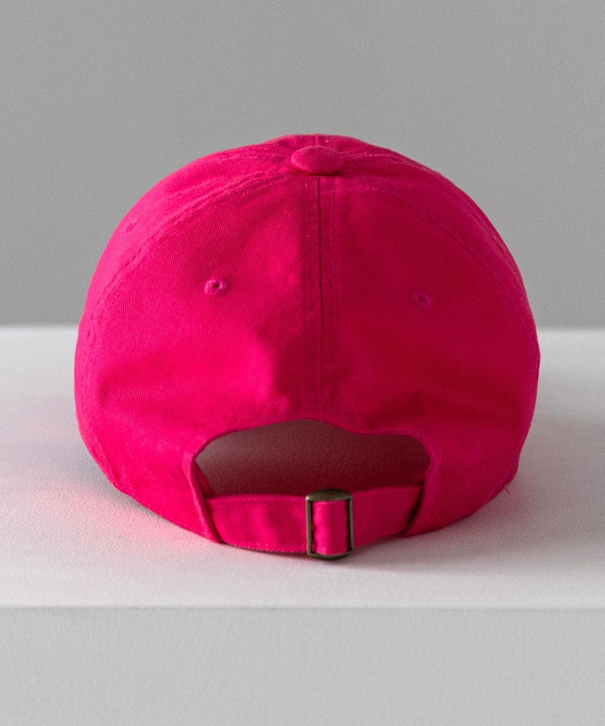 비치스앤크림(BEACHESANDCREAM) SMALL LOGO BALL CAP-HOT PINK