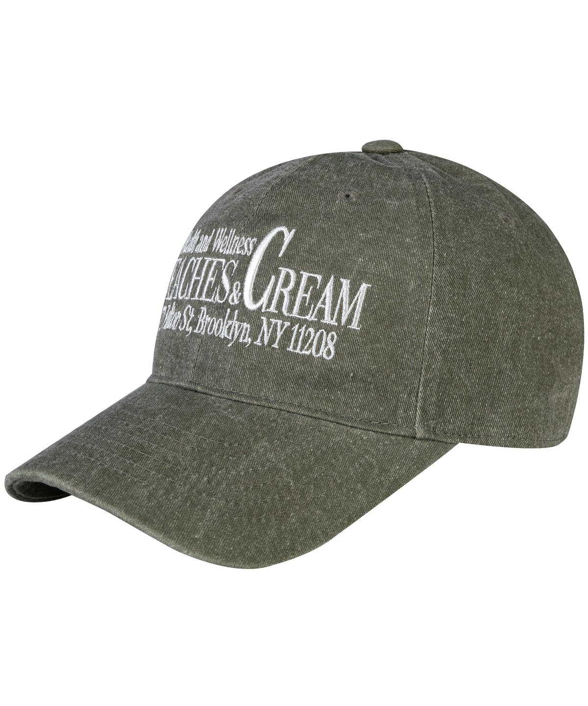 비치스앤크림(BEACHESANDCREAM) HEALTH AND WELLNESS PIGMENT BALL CAP-KHAKI