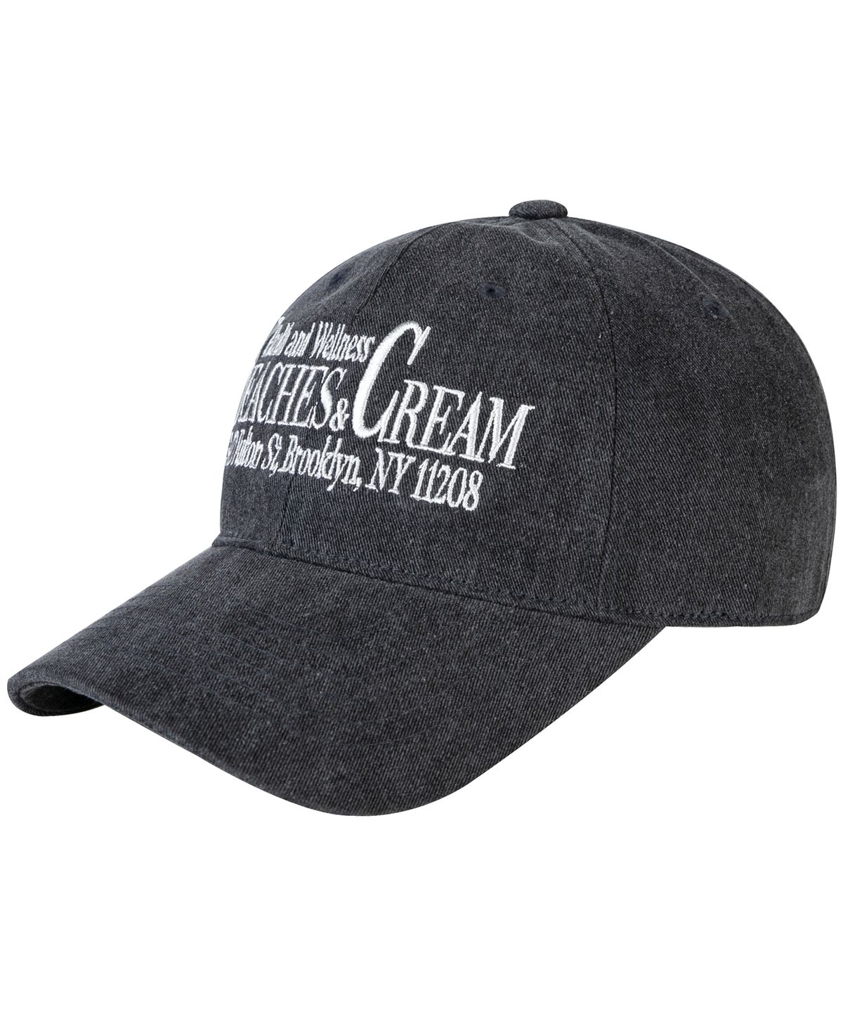 비치스앤크림(BEACHESANDCREAM) HEALTH AND WELLNESS PIGMENT BALL CAP-CHARCOAL