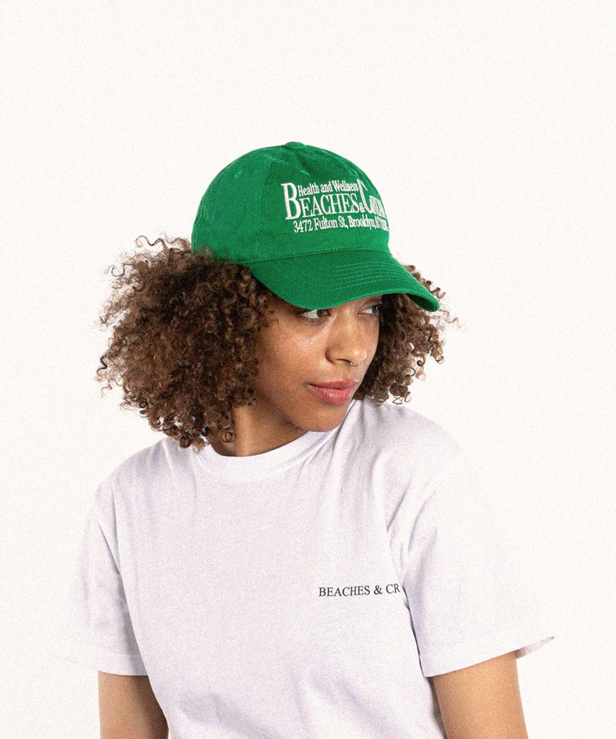 비치스앤크림(BEACHESANDCREAM) HEALTH AND WELLNESS BALL CAP-GREEN