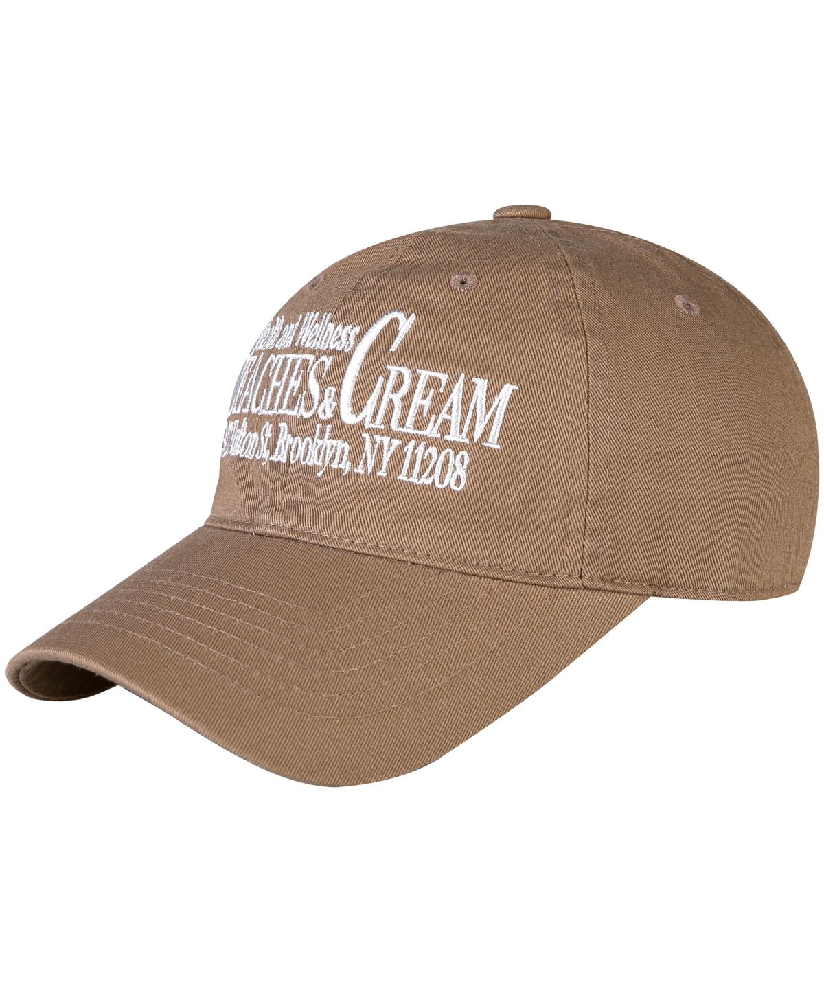 비치스앤크림(BEACHESANDCREAM) HEALTH AND WELLNESS BALL CAP-DARK BEIGE